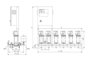 Установка Wilo COR-6 MVIS 407/CC-EB-R