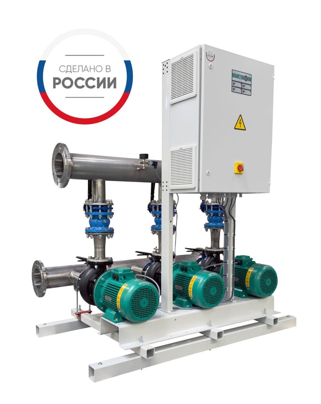 Установка повышения давления Wilo COR-2 BL 100/200-5.5/4/SKw-R